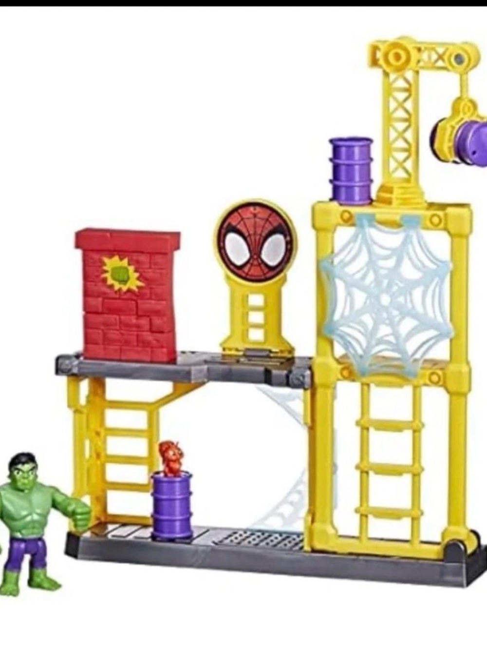 Spiderman hulk Themed Playset - Yellow and Red Kids Toy